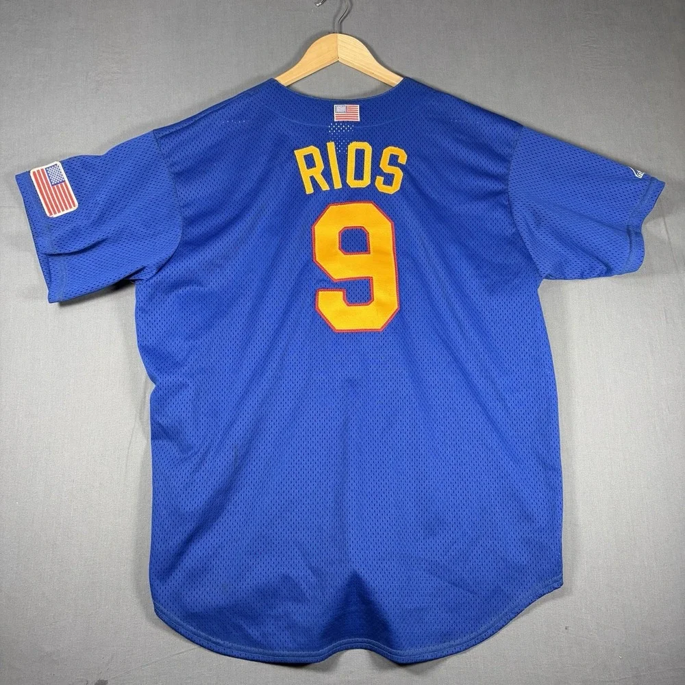 Vintage Kryptonite Jersey Majestic Softball USA Made Men's XL Rios #9